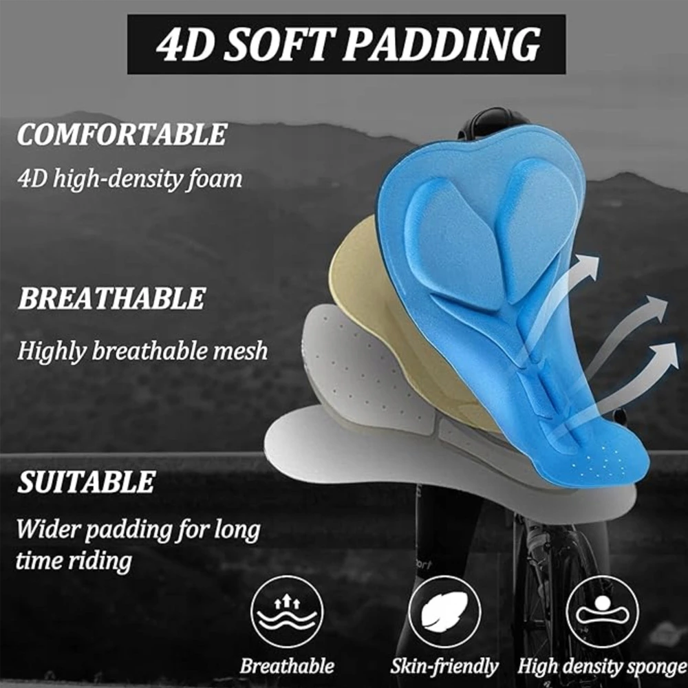 Kratke kolesarske hlače z blazino Rockbros RK2002XL, XL, črne