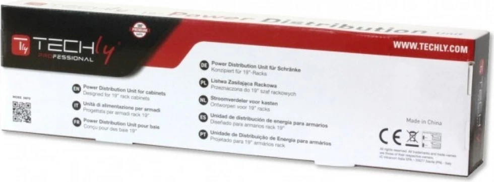 Shirit energije za kabinet Rack, Techly, črn