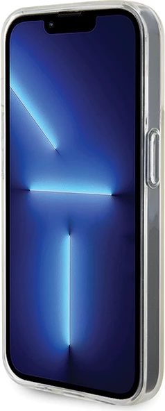 Zaščitni ovitek z zrcalnim disco iridescent učinkom Guess IML Faceted Mirror za iPhone 15 Pro, večbarven