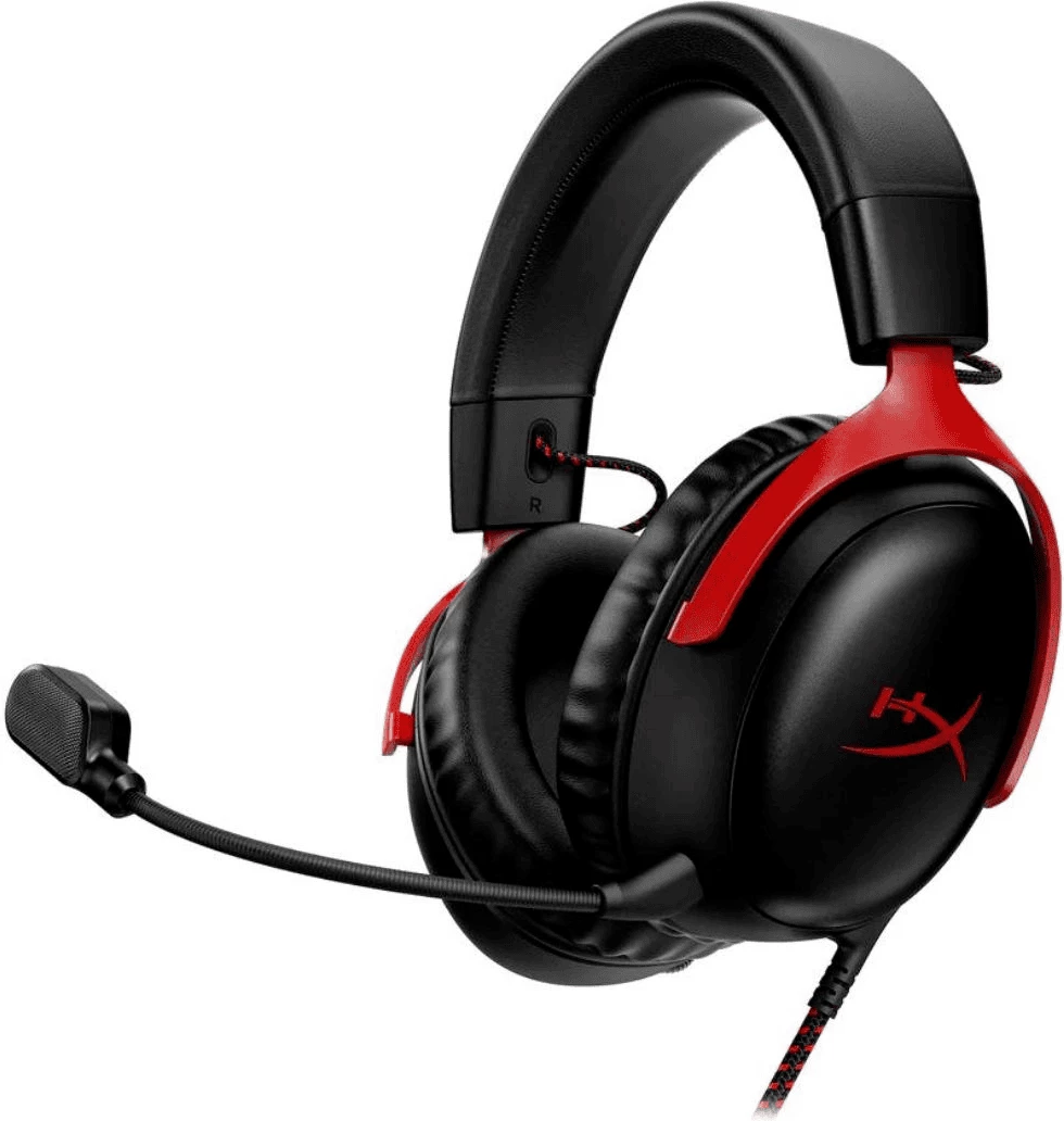 Gaming slušalke HyperX Cloud III, črno/rdeče