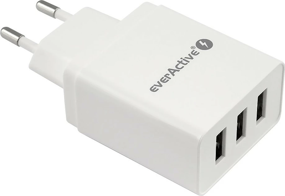 Omrežni polnilec 3x USB, iQ Smart Charging everActive SC-300, bel