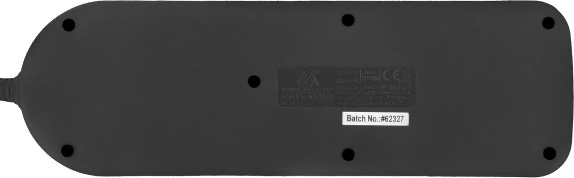 Razdelilec za vtičnice z USB Maclean MCE508 B, 4 vtičnice, 1,5 m, 2x USB, črn