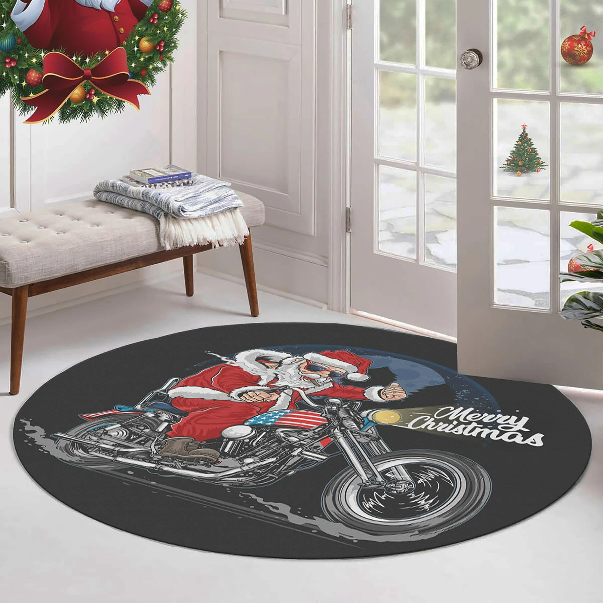 Okrogla preproga, večbarvna, Conceptum Hypnose, Woopamuk456, 80 cm