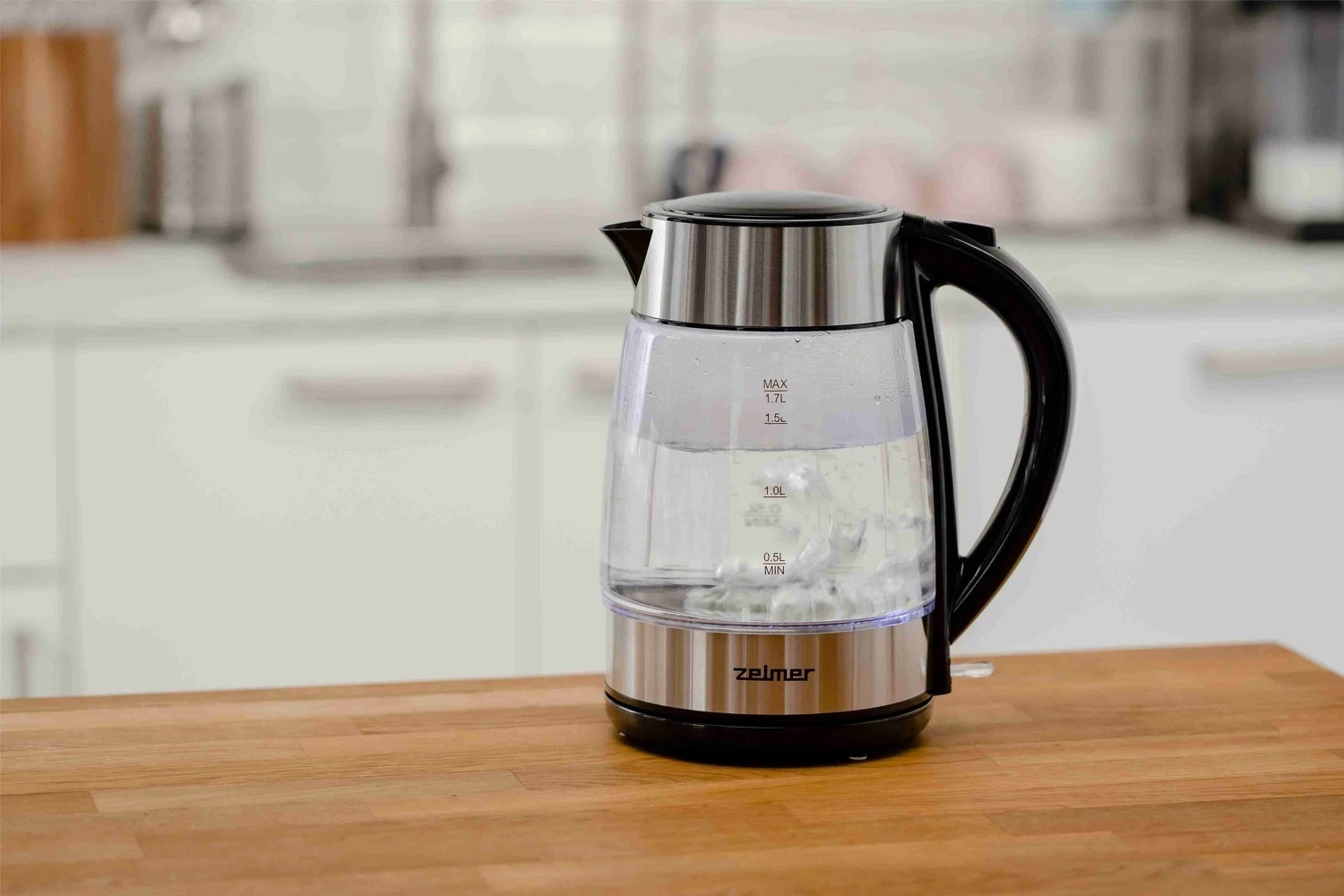 Električni čajnik Zelmer, srebrn