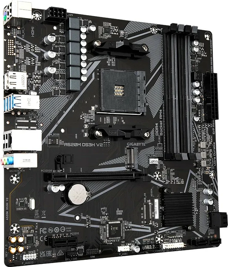 Matična plošča Gigabyte A520M DS3H V2, Socket AM4, micro ATX
