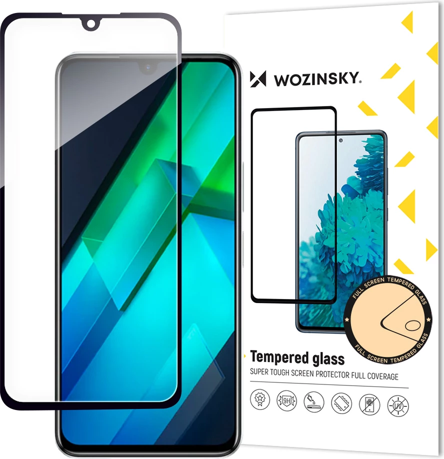 Zaščitno steklo Full Glue za Infinix Note 12 G96, Wozinsky, črno