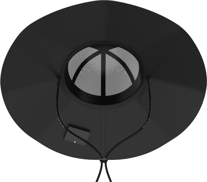 Klobuk s sončnimi paneli EcoFlow Power Hat, M-L, črn