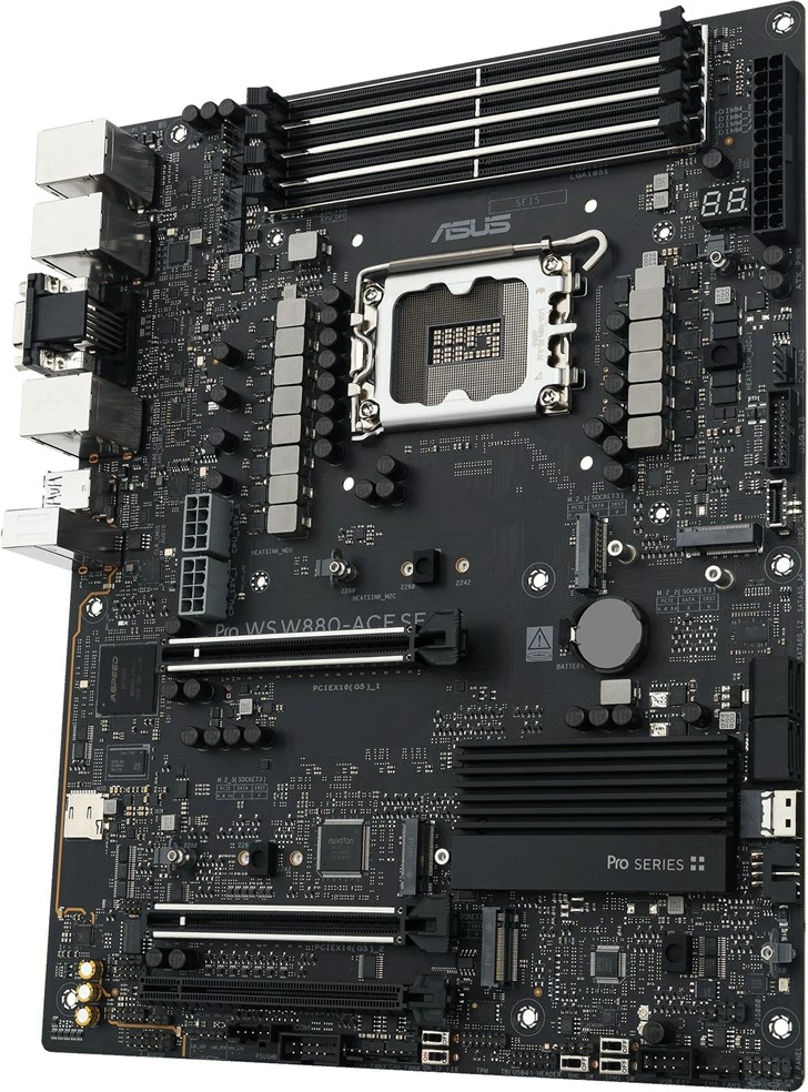 Matična plošča ASUS PRO WS W880-ACE SE, ATX, Socket LGA 1851, siva