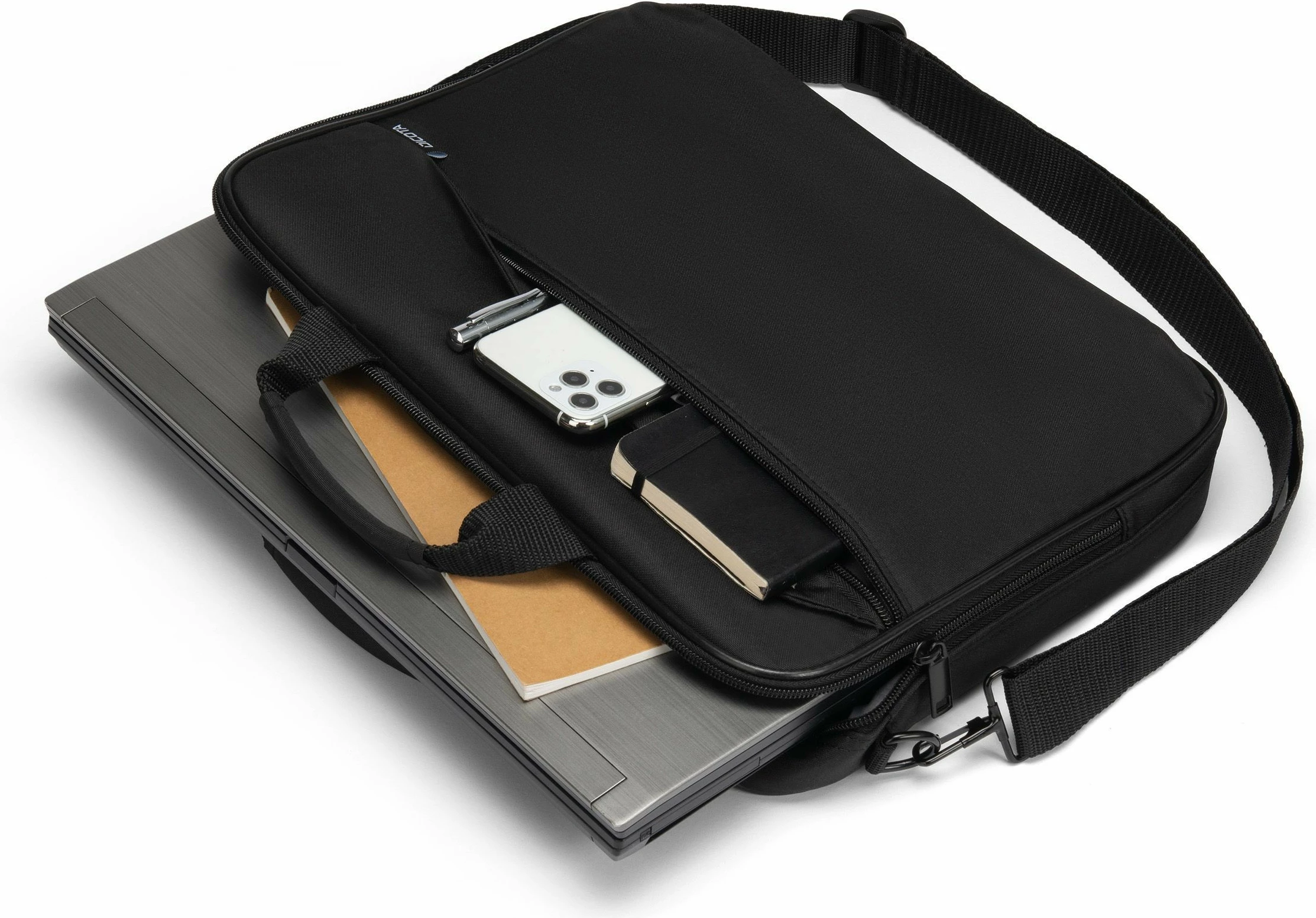 Torba za prenosnik DICOTA D32094-RPET, 16", črna, z nastavljivim naramnicami
