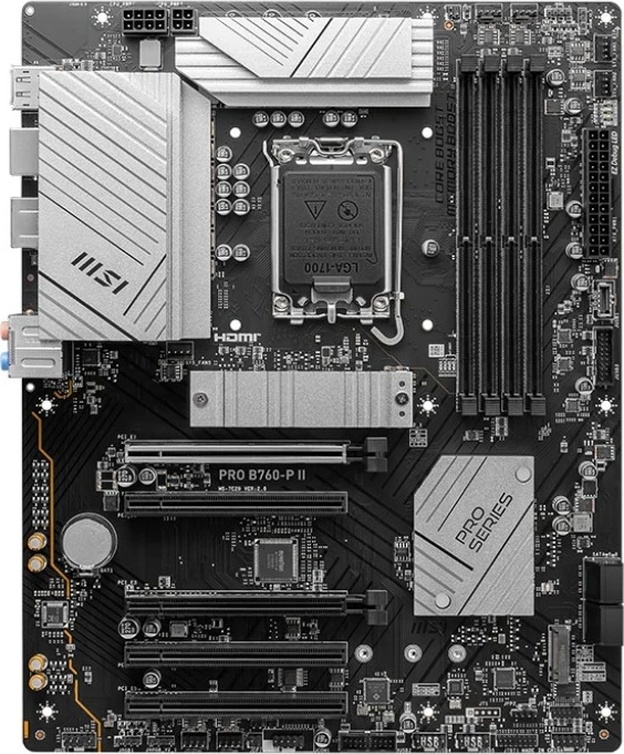 Plošča za matično ploščo MSI PRO B760-P II, Intel B760, LGA 1700, ATX