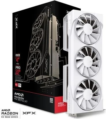 Grafična kartica XFX Swift RX 9070, 16 GB, bela