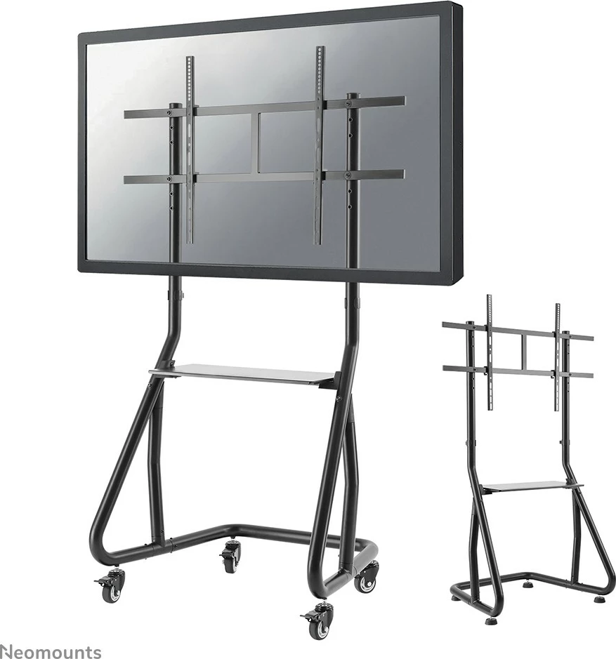 Voziček za TV Neomounts NS-M3800BLACK, za zaslone 60-100 palcev, nastavljiva višina, črna