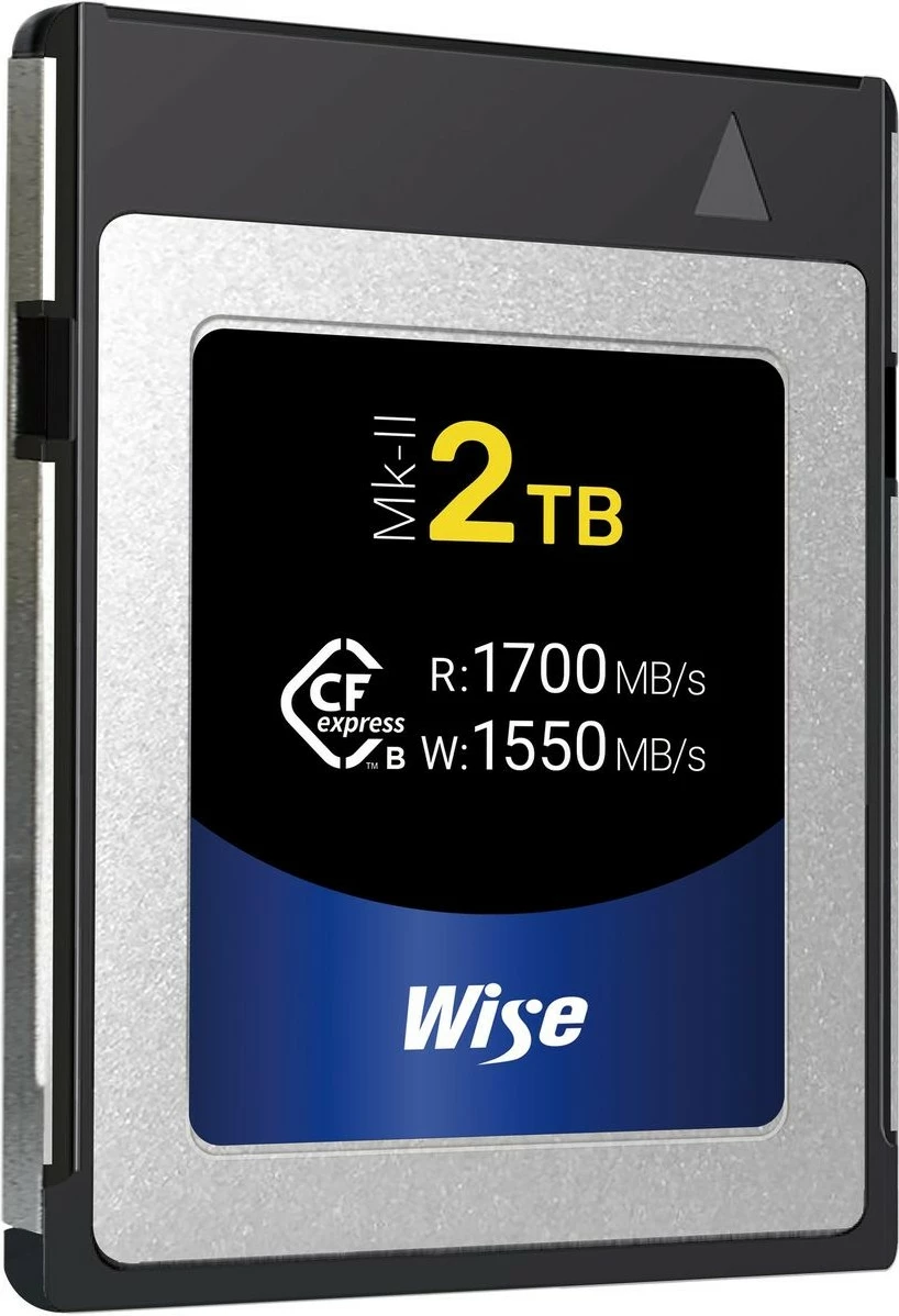 Kartica spomina Wise CFexpress Type B Mk-II 2TB, 1700/1550 MB/s, srebrna/črna/modra