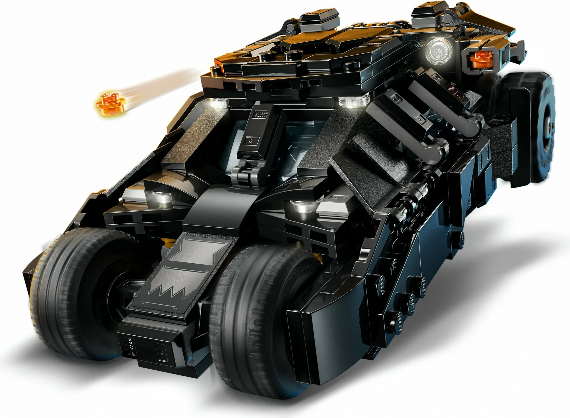 Gradbeni set LEGO DC Super Heroes 76303 Batman Tumbler proti Two-Face & Joker, 429 kosov, večbarven
