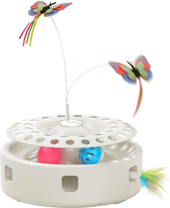 Interaktivna igrača za mačke 3-v-1, bela, Rojeco RWJTY823-02