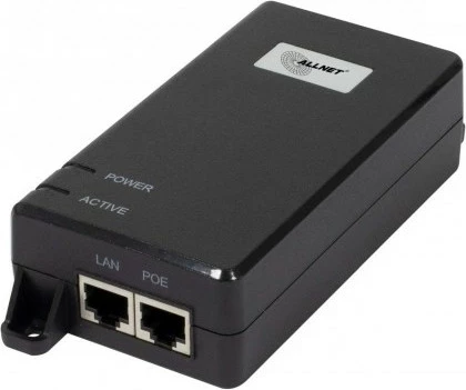 PoE injektor ALLNET ALL-PI102-BT60-5G, 1G/2.5G/5G, plastičen