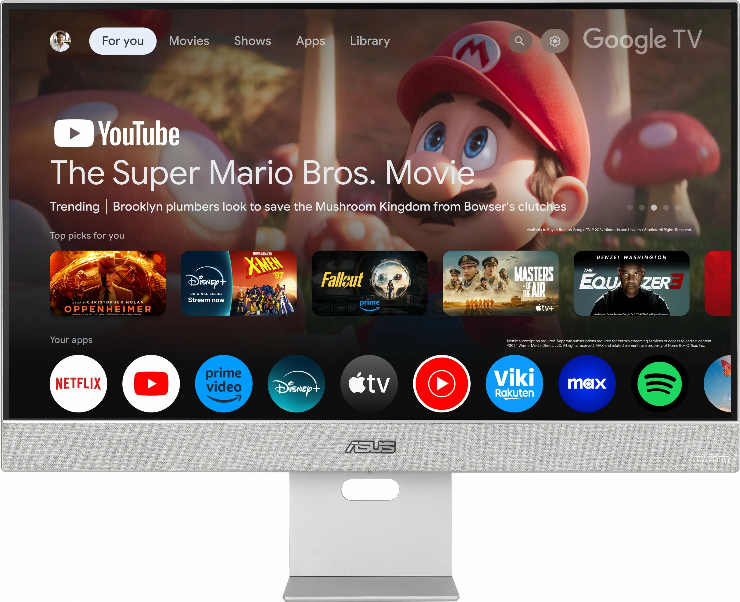 27" 4K Ultra HD monitor, ASUS ZenScreen Smart MS27UC, siv