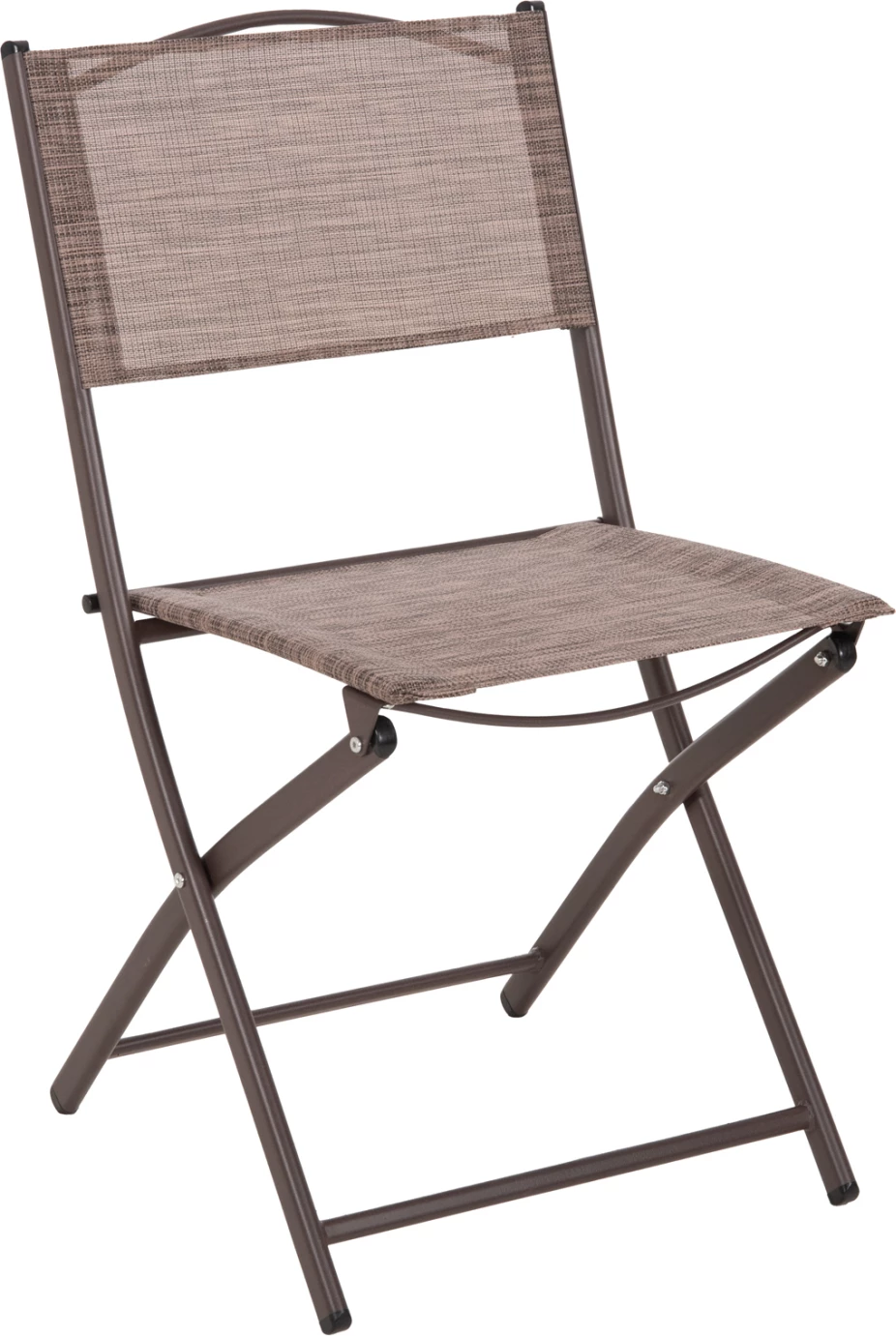 Zložljiv zunanji stol MAG FH5971.02 rjav kovinski-rjav textilene 45x51x81Hcm, set 4 kosov