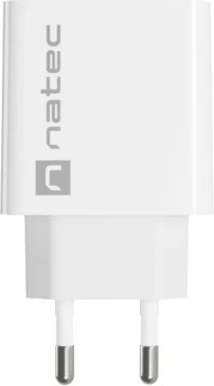 Omrežni polnilec Natec Ribera NUC-2061, 20 W, 1x USB-A + 1x USB-C, bel