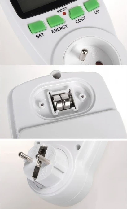 Merilnik porabe energije Greenblue GB202, 0 - 9999 W, bel