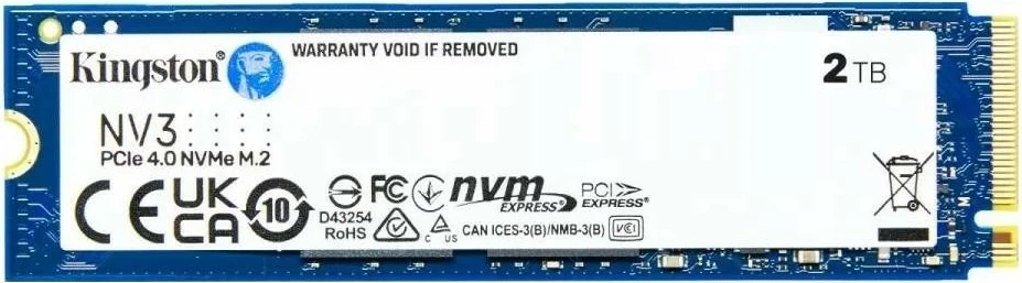 Notranji SSD 2TB M.2 PCIe 4.0 NVMe, Kingston NV3
