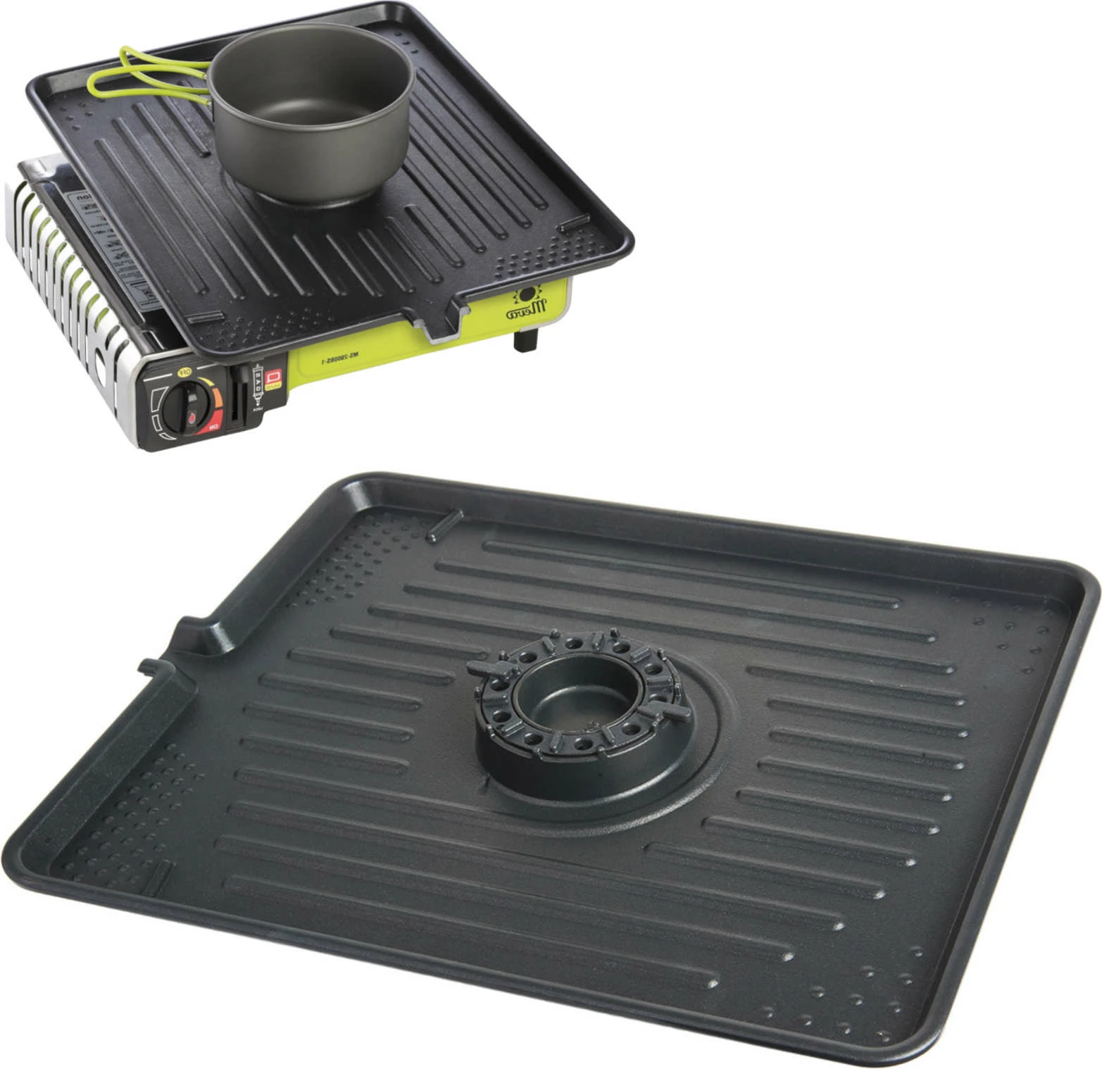 Rešetka iz litega železa za kamping štedilnik z nastavitvijo za gorilnik Meva UGP22002