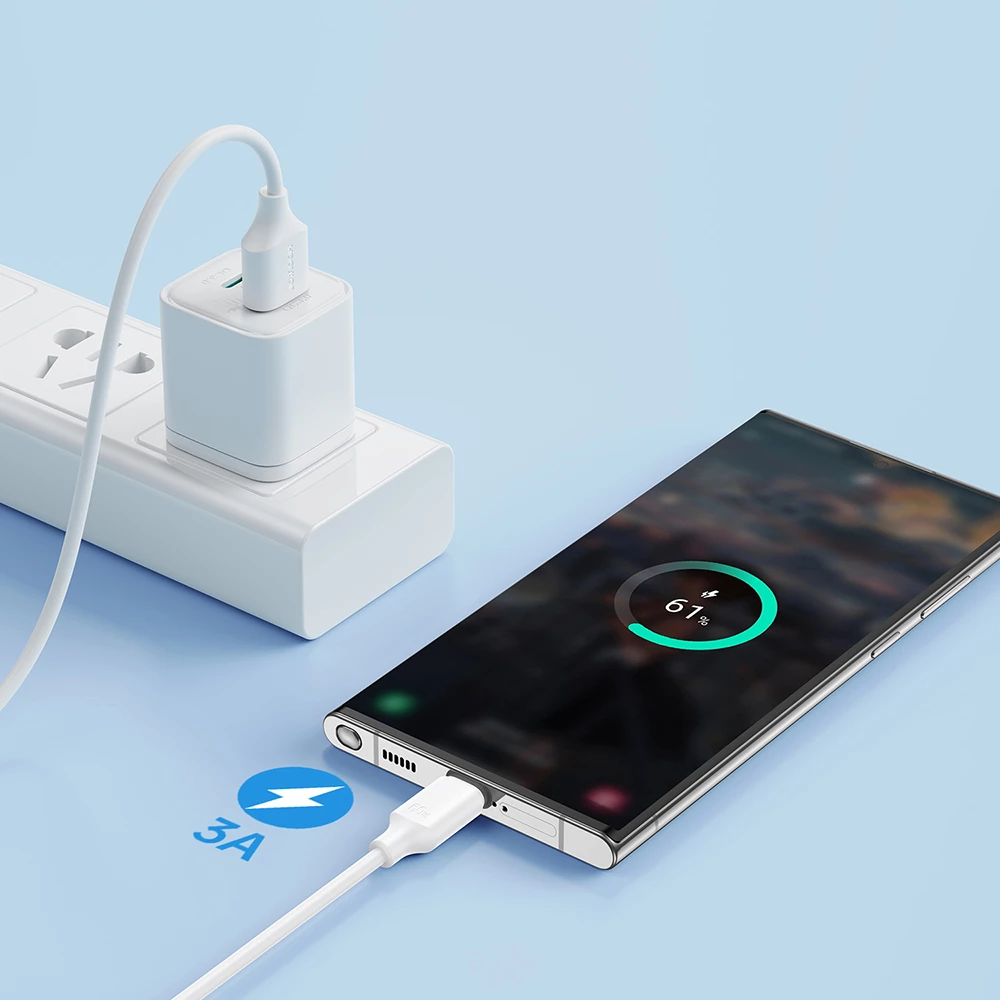 Kabel USB-A na USB-C 2 m, 3 A, 20 W, 480 Mbps, Joyroom Long-Lasting Series A9 S-UC027A9, črn