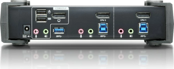 Stikalo KVM ATEN CS1922 USB 3.0 4K DisplayPort, 2 vrata, črno