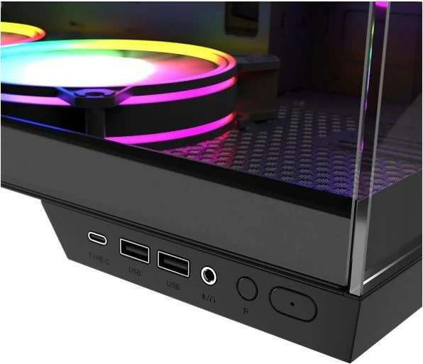 Računalniško ohišje Volcano Panorama APEX ARGB 3F Midi MODECOM, siva