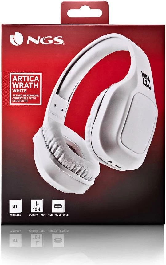 Brezžične stereo slušalke, NGS Artica Wrath, bele