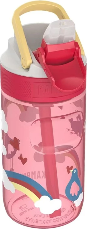 Steklenica za vodo Lagoon 400 ml Kambukka, Love Birds, roza