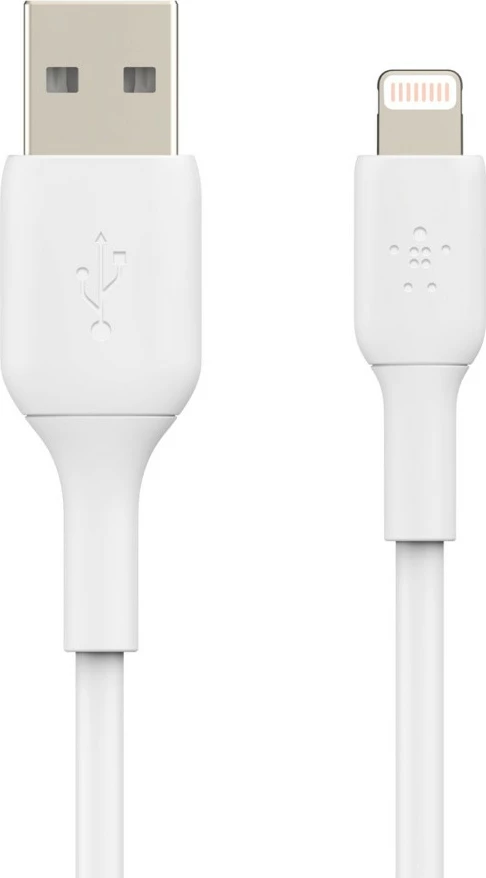 Kabel Lightning v USB-A Belkin CAA001BT0MWH, 0,15 m, bel