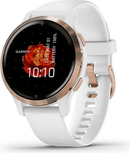 Pametna ura Garmin Venu 2S, AMOLED, GPS, Wi‑Fi, bela