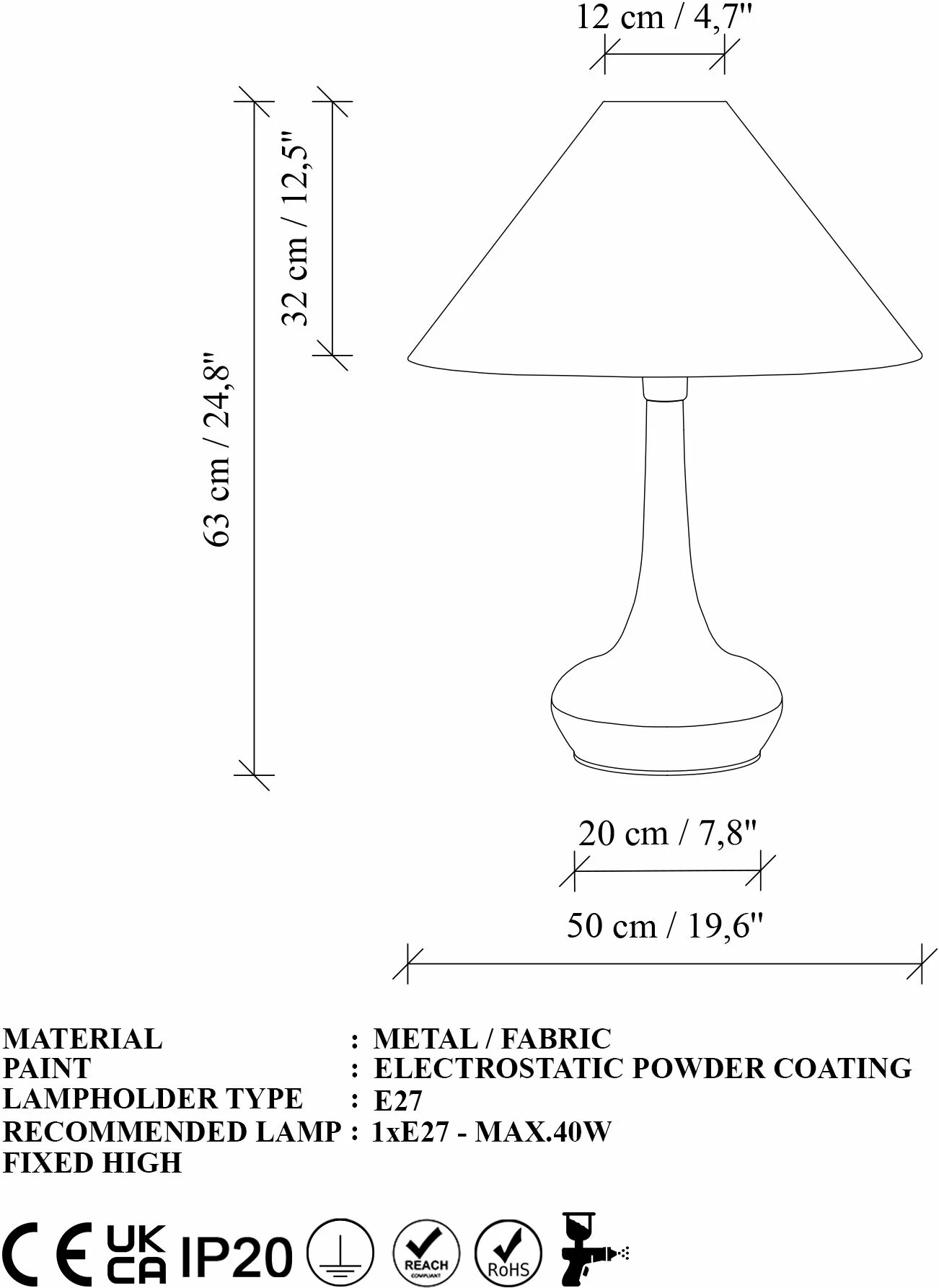 Namizna svetilka Opviq Luna - 15260, zlate in bele barve