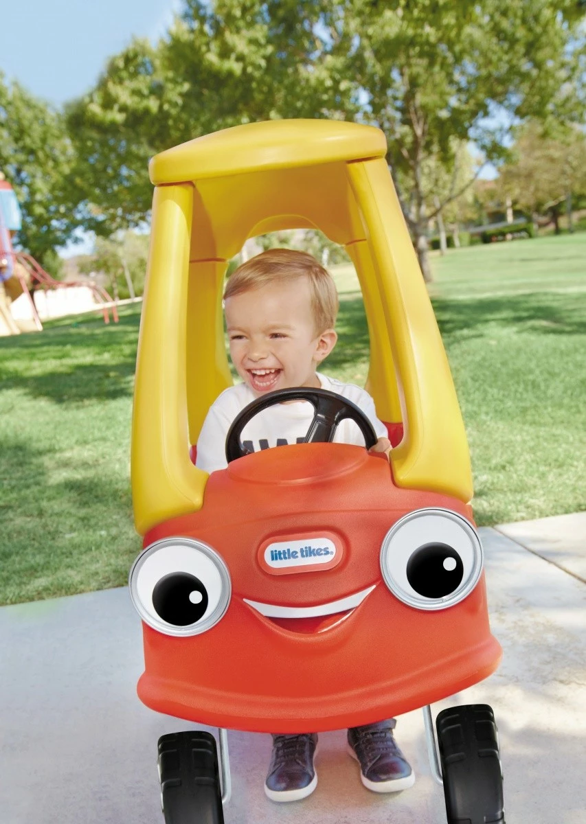 Igračeča voziček z novimi očmi, rdeče/rumen Little Tikes Cozy Coupe