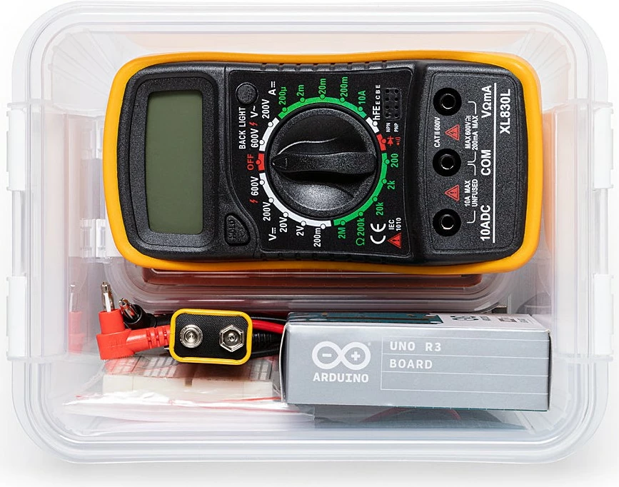 Edukativni komplet za učence in študente z baterijami in prenosno škatlo, Arduino Education Student Kit