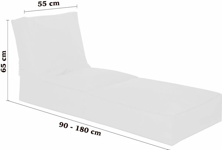 Vrtni puf Siesta, rumen