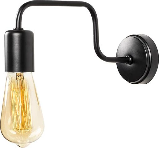 Stenska svetilka PWL-0053, črna, 28x4x11 cm