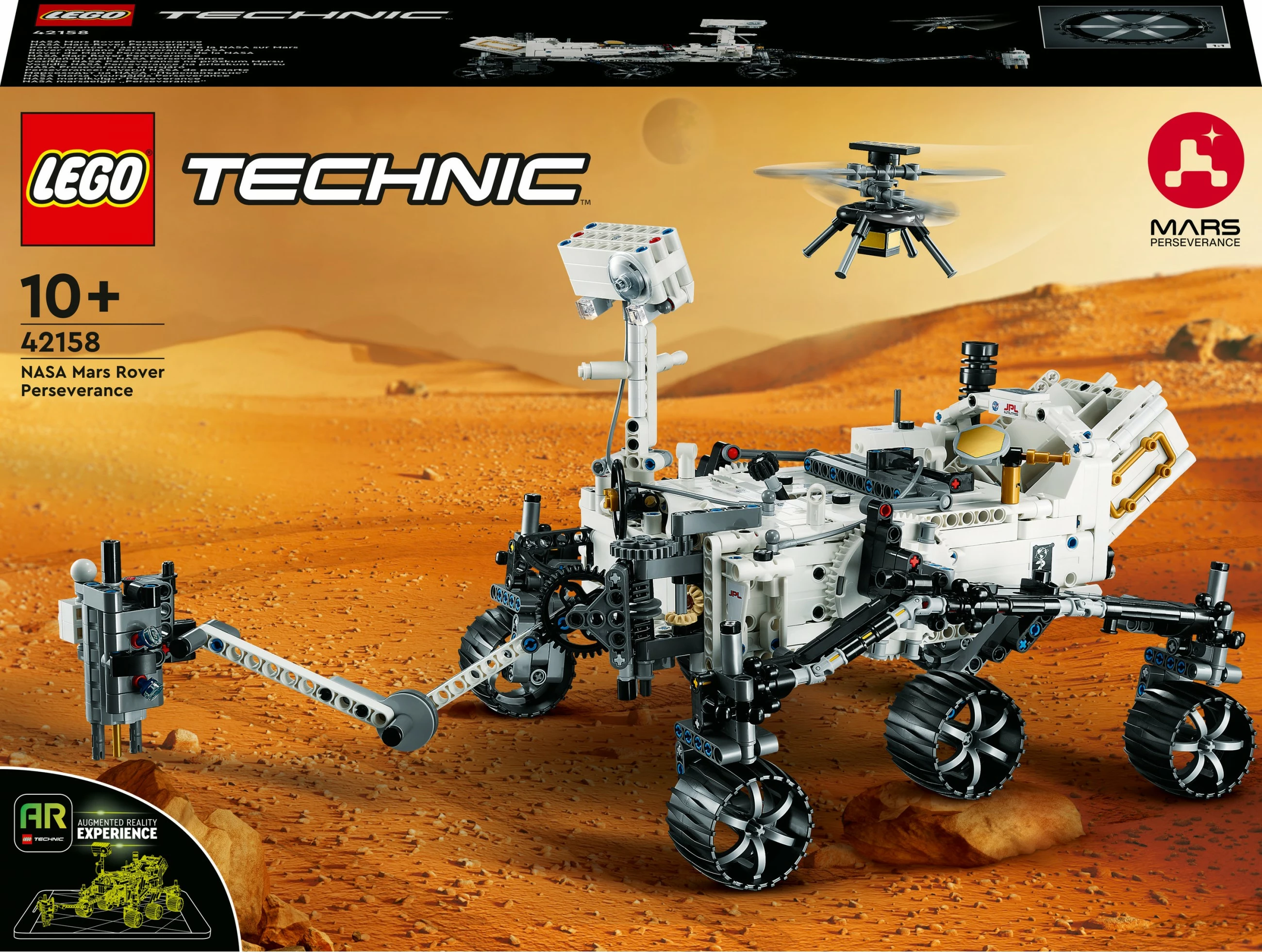 Model gradnje LEGO Technic Mars Rover Perseverance, NASA 42158, 1132 kosov, večbarvno