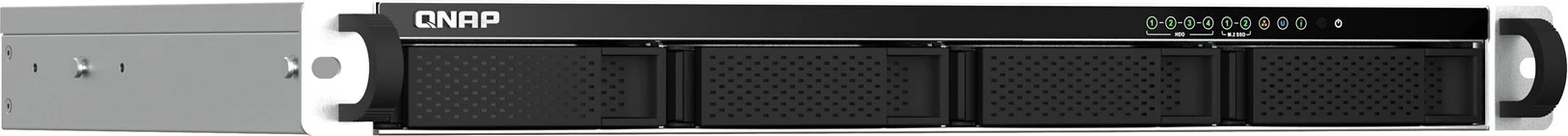 Močan NAS, QNAP TS-464eU, Intel Celeron N5095, 8 GB DDR4, Rack 1U, črn