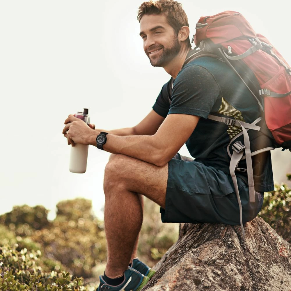 Silikonski pašček za Garmin Fenix 5S/5S Plus/6S/6S Pro/7S/8 (43 mm), oranžen