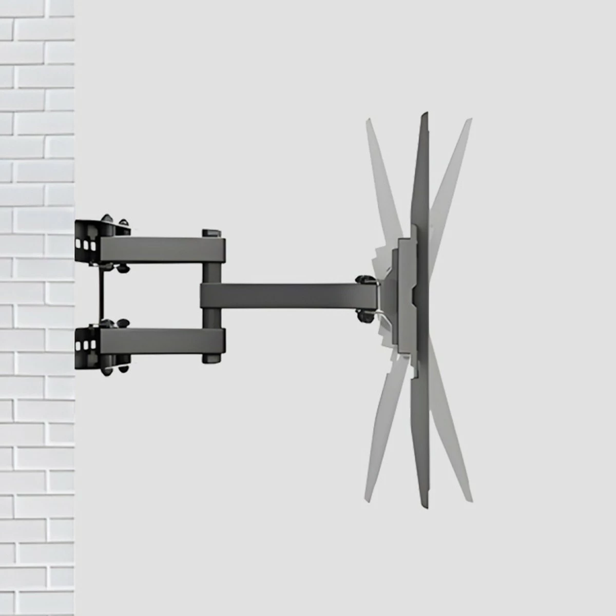 Stenski nosilec za TV Maclean MC-788, 32–75 in, 50 kg, VESA 400x400, črn