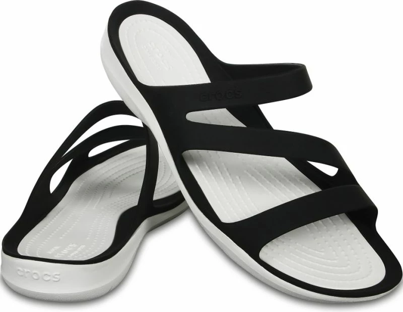 Sandalet, Crocs Swiftwater Sandal W, črno-bela