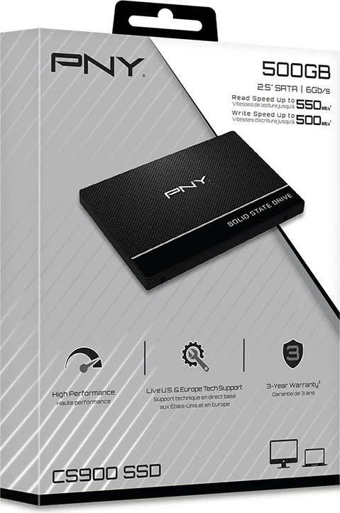 SSD PNY CS900, 500 GB, 2,5", SATA III