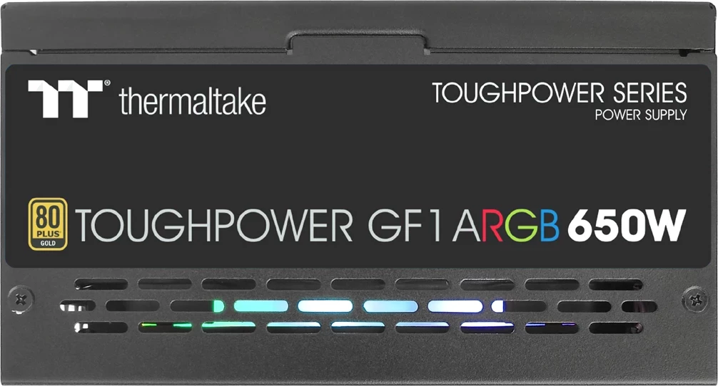 Furnizues energije Thermaltake Toughpower GF1 Gold ARGB 650W, modularen, 80 PLUS Gold, z ARGB osvetlitvijo