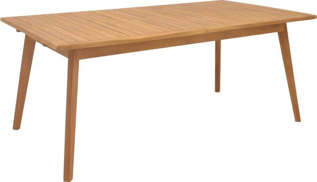 Jedilna garnitura 7-delna Ganny-Pino, teak naraven - črn 180/240x100x75 cm