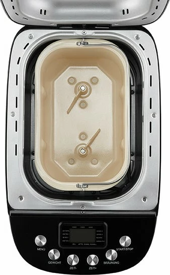 Pekač kruha UNOLD Backmeister Big, 1,5 kg, 15 programov, funkcija ogrevanja, okence za pogled, nadzor rženja, 850 W, črn