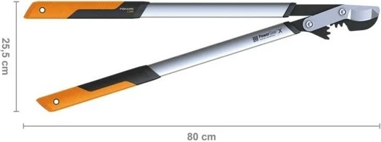 Gumijaste škarje za vrt Fiskars PowerGear X LX98, z vzvodom, za debelejše veje