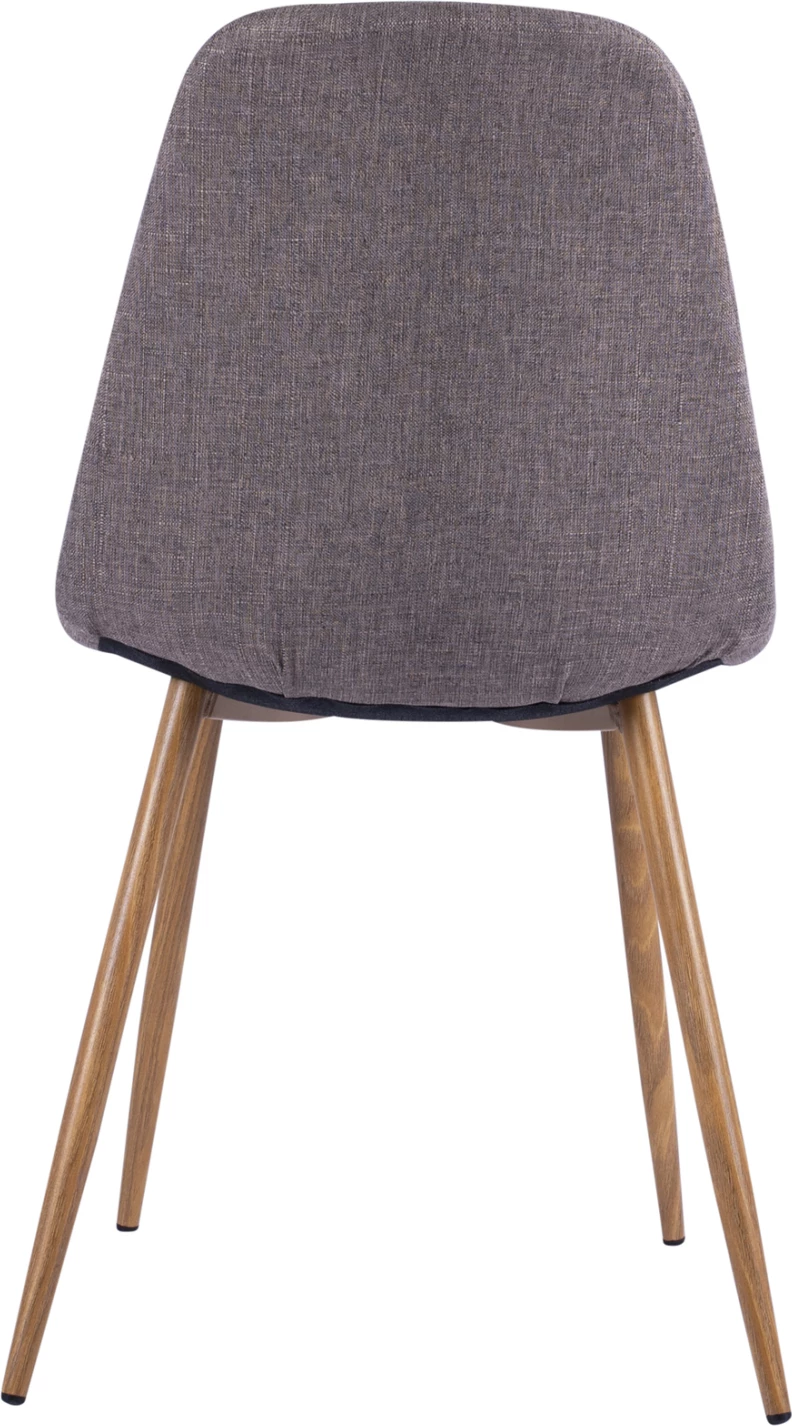 Jedilni stol Leonardo FH00100.03 z kovinskimi nogami in rjavo tkanino 44x55x85Υ cm, set 4 kosov