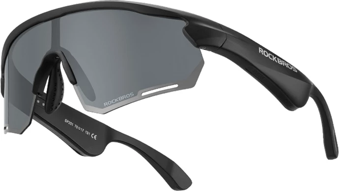 Športna očala Rockbros SP251 z Bluetoothom, polarizirana, črna